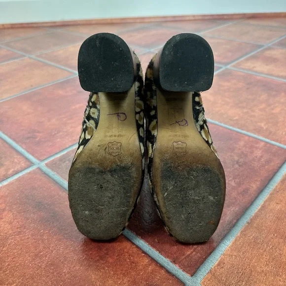 Miista London Calf Hair Animal Print Booties Size 35 - Picture 9 of 10